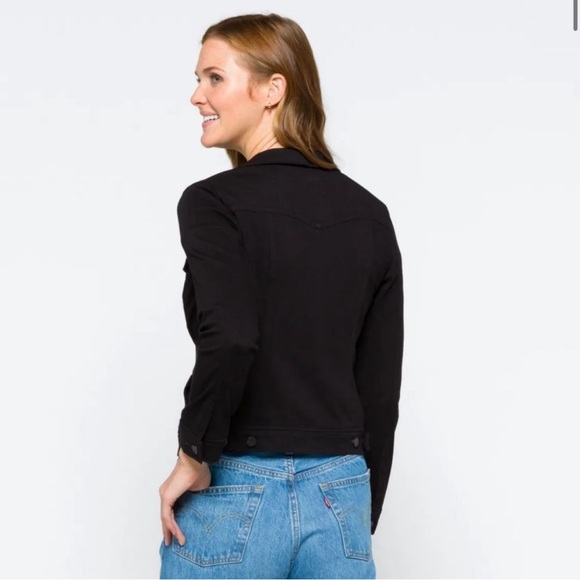 NWT Stitch Fix Liverpool Kolten Denim Jacket Black XS - Picture 2 of 9